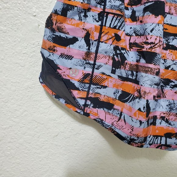 Lululemon Hotty Hot Short II Long 4" blue orange pink black - Picture 5 of 6